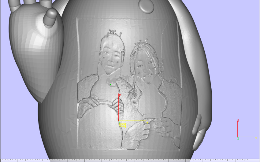 预览（大白人物浮雕）镂空