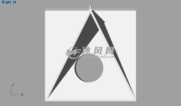 鸟屋的模型正视图