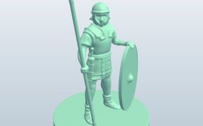 罗马士兵使用长矛和盾牌