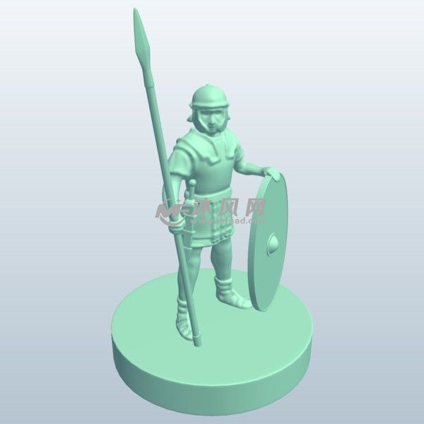 罗马士兵使用长矛和盾牌