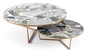 圆形咖啡桌大理石