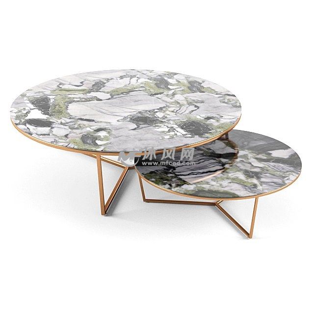 圆形咖啡桌大理石