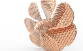 金色颗粒面渲染