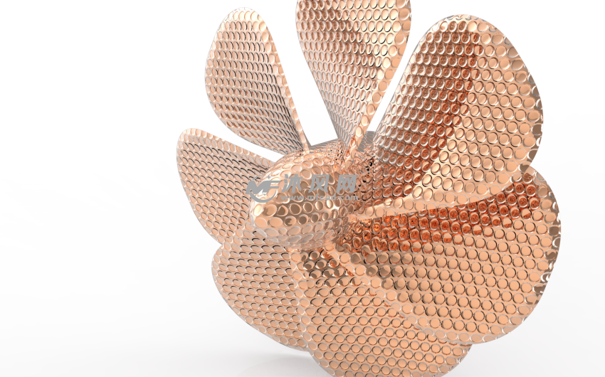 金色颗粒面渲染