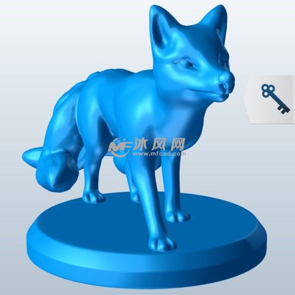 生物狐狸有许多大尾巴