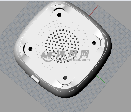 蓝牙音箱模型底部