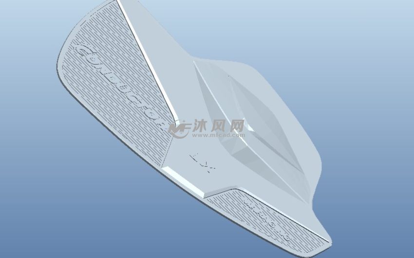 五金铭牌模型45度视图