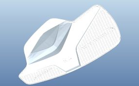 五金铭牌模型背视图