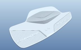 五金铭牌模型正视图