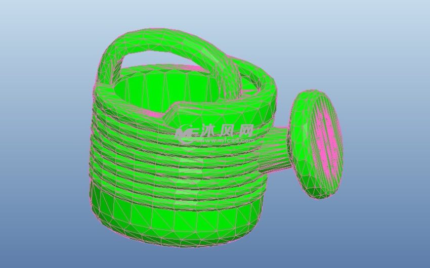洒水壶STL视图