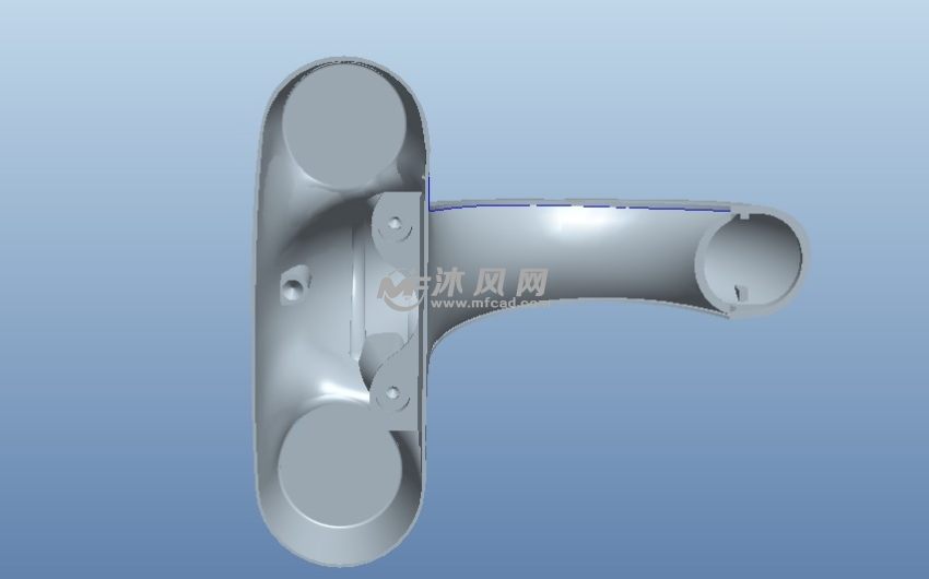 水龙头五金底部视图