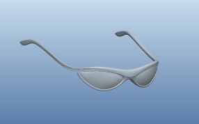 防蓝光眼镜45度视图