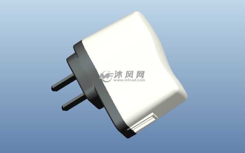 国标手机充电器正视图