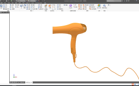 浴室吹风机主视图