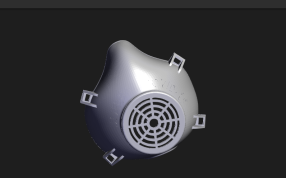 防毒面罩设备模型