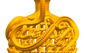 中国经典双龙瓶模型