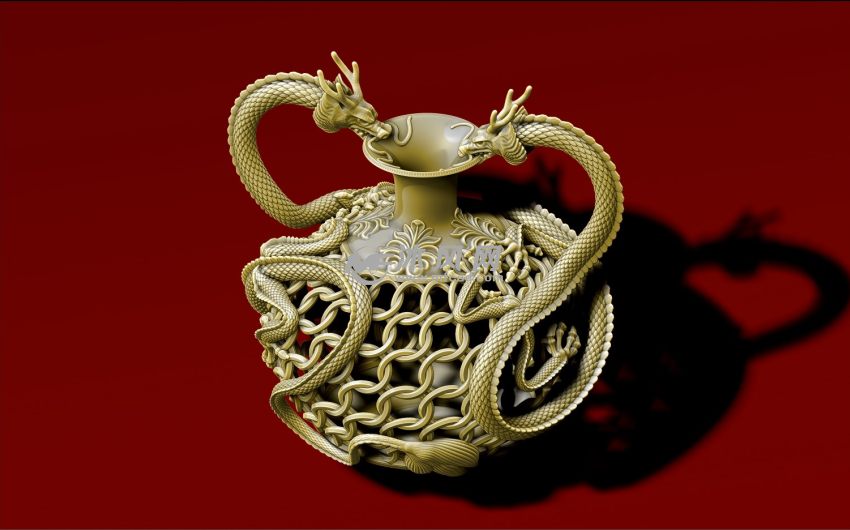 中国经典双龙瓶