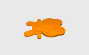 可爱的青蛙渲染图