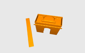 凯旋门模型黄色渲染