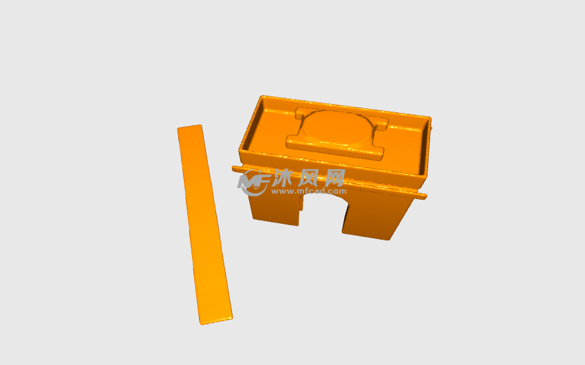 凯旋门模型黄色渲染