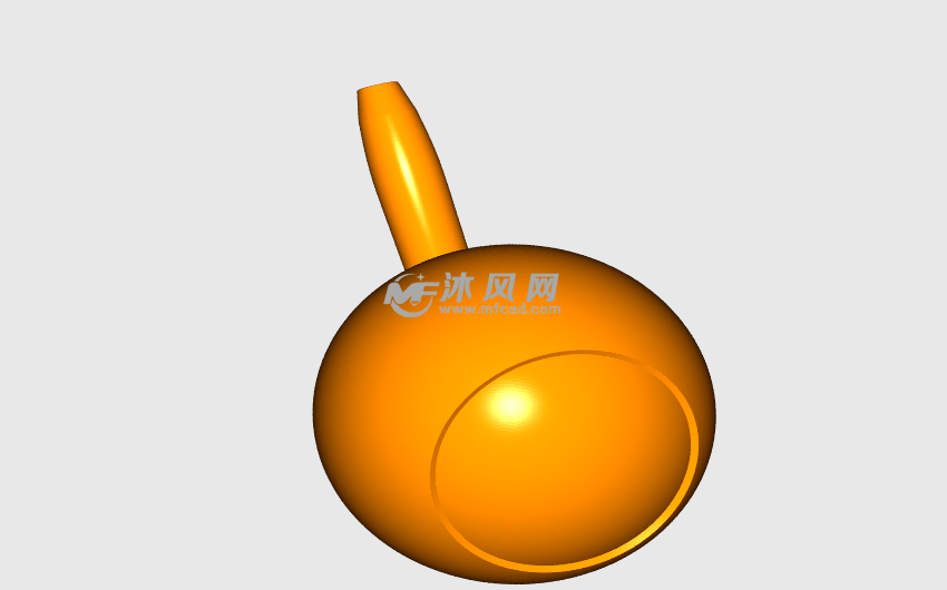 悬臂式球鼻壶渲染