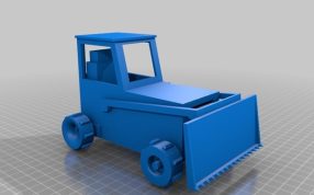 一款RC打印的推土机