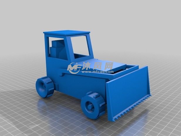 一款RC打印的推土机