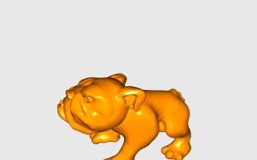 斗牛犬渲染黄色渲染