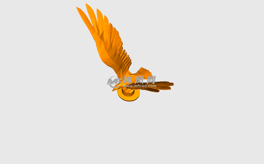 捕食的老鹰模型