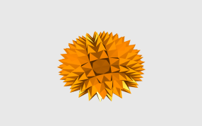 爱说话的刺猬黄色渲染