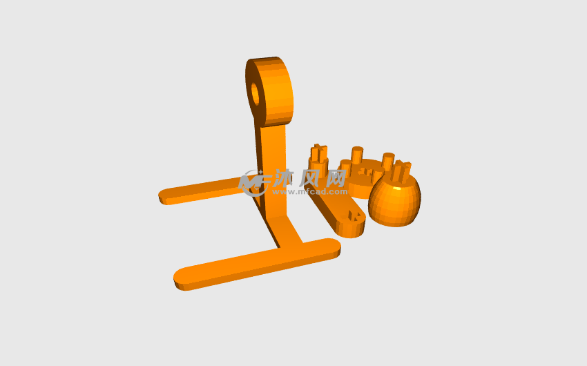 西洋镜支架渲染