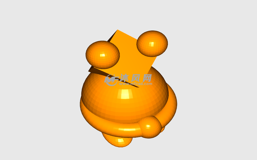 简易版青蛙黄色