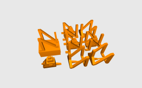 可堆叠升降结构零件