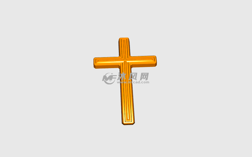 铸造十字模型渲染