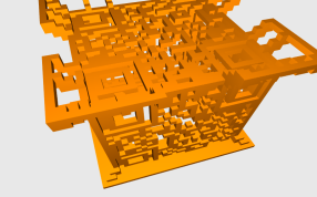 二维码立方体模型