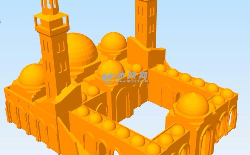 亚喀巴扎耶德清真寺模型