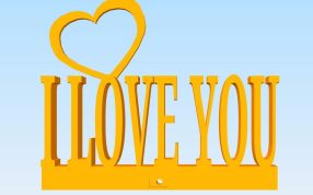 I love you摆件模型