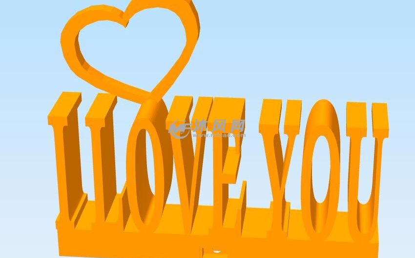 I love you摆件