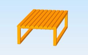 更衣室的桌子模型