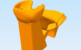 干洗头发座椅侧面