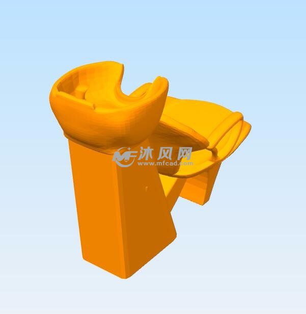 干洗头发座椅侧面