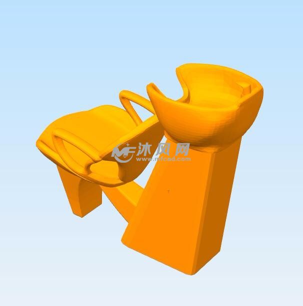 干洗头发座椅背面