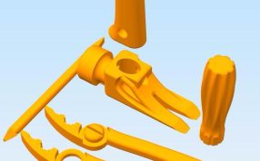 钳子、锤子和螺丝刀