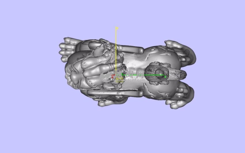 麒麟摆件俯视图
