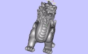 麒麟摆件前视图