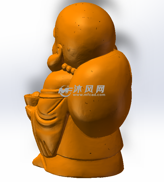 布袋和尚后部效果图