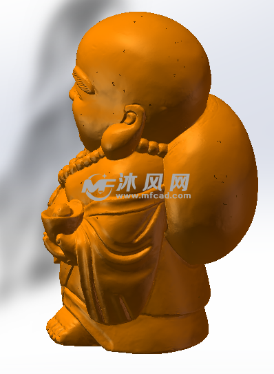 布袋和尚侧面效果图2