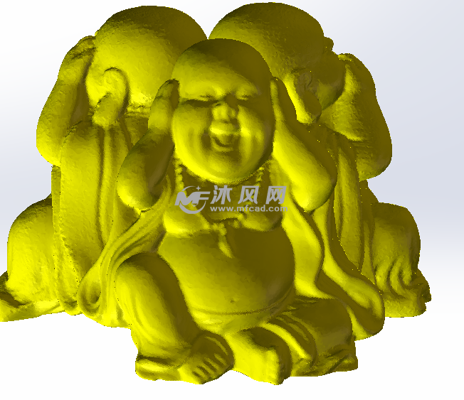 三面佛像整体效果1