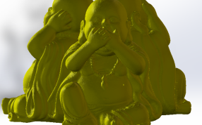 三面佛像整体效果3