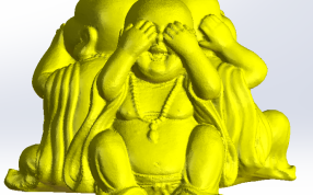 三面佛像整体效果2